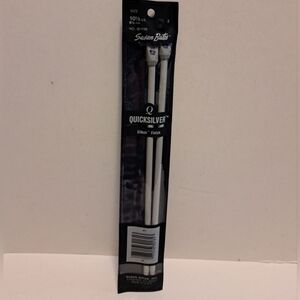 Susan Bates Quicksilver (Silkon finish) Size 10.5 (6.5 mm) Knitting needles 10.5